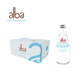 Thùng 20 chai Nước khoáng thiên nhiên ALBA Glass 300ml