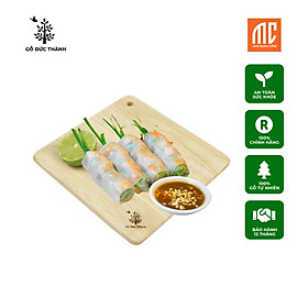 Mua 3901 | Thớt vuông nhỏ cuốn bánh tráng  trưng bày bánh kẹo cắt trái cây  chụp ảnh sản phẩm gỗ tự nhiên sạch kháng khuẩn _ gỗ Đức Thành