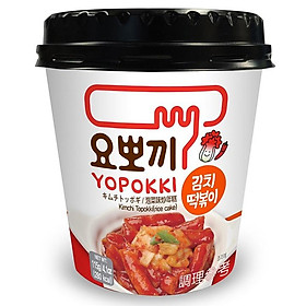 Bánh Gạo Young Poong Topokki Vị Kim Chi Nhập Khẩu Hàn Quốc Dạng Ly (120g/ly)