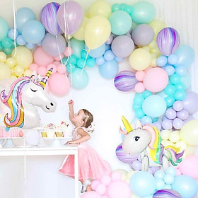 Bộ bong bóng trang trí sinh nhật kỳ lân unicorn theme party balloon upkp18