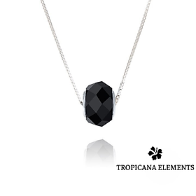 Dây Chuyền Tropicana Phối Charm Swarovski Pha Lê Mặt Cắt 3 Màu