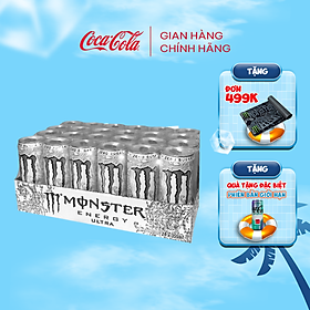 [TẶNG VOUCHER ESTEEM] Lốc 24 Lon Nước Tăng Lực Giải Khát Tăng Lực Monster Energy Ultra 355ml/Lon Sale 15.5 Coca-Cola Official Store