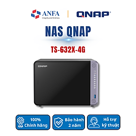 Thiết Bị Lưu Trữ Nas QNAP, Model: TS-632X-4G-Hàng chính hãng