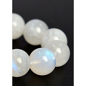 Hạt Đá Mặt Trăng (Moonstone) Tự Nhiên Ánh Cầu Vồng 8mm (Loại A)