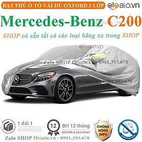 Bạt che phủ xe ô tô Mercedes C200 3 lớp cao cấp