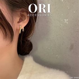 Bông tai nữ kiểu nhỏ The Simple phong cách tối giản ORI ACCESSORIES B488