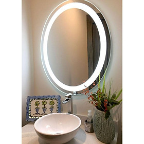 Mua Gương soi phòng tắm - bàn trang điểm đèn led hình oval