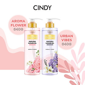 Combo sữa tắm nước hoa Cindy Bloom Aroma Flower 640g + Urban Vibes 640g