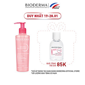 Gel rửa mặt tạo bọt cho da nhạy cảm Bioderma Sensibio Gel Moussant - 200ml