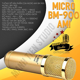 Mua Bộ Combo livestream thu âm karaoke woaichang BM900 Sound card XOX K10 - Full phụ kiện kẹp micro  màng lọc  tai nghe