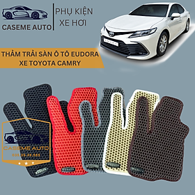 Thảm Trải Sàn, Lót Sàn Ô Tô Cao Su Eudora CloudFoam Thiết Kế Theo Xe Dành Cho Xe TOYOTA CAMRY, Chống Nước, Không Mùi, Ngăn Bụi Bẩn, Dễ Vệ Sinh - Hàng Chính Hãng