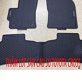 Thảm Lót Sàn Cao Su 3D Xe Toyota Cross 2020-2022 Hàng Cao Cấp, Không Mùi