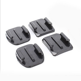 4pcs Flat Curved Adhesive Mounts with Stickers for   Hero3+ 3, HD Hero2