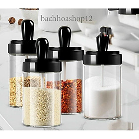 Mua HŨ ĐỰNG GIA VỊ THUỶ TINH KÈM THÌA CAO CẤP