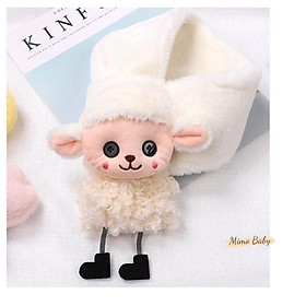 Khăn lông mềm mại gắn hình chú cừu dễ thương cho bé KL153 Mimo Baby