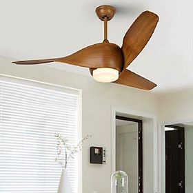 Mua Quạt trần đèn cánh gỗ  trang trí decor độc đáo sang trọng có điều khiển
