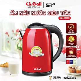 Mua Ấm đun siêu tốc Gali GL-0017C thân ấm 2 lớp  vỏ ngoài bằng nhựa nguyên sinh chịu nhiệt tốt  hàng chính hãng 100%. Bảo hành 24 tháng.