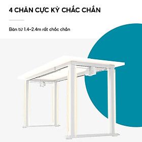 bàn nâng hạ 4 chân 2 mô tơ iCockpit FEL 1880, vững chắc gấp 2 lần so với bàn 2 chân