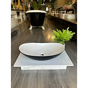 Mua Chậu rửa mặt lavabo sứ để bàn kiểu thuyền  chất liệu sứ nano kháng khuẩn sáng bóng cao cấp  với nhiều màu sắc lựa chọn- Hàng chính hãng