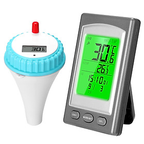 Hình ảnh sách Floatings The-rmometer Wireless Swimming Pool The-rmometer Water Ther-mometer Water Meter