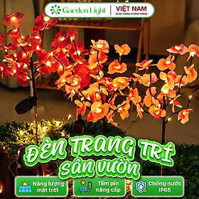 Mua Đèn Trang Trí Năng Lượng Mặt Trời Hoa Phong Lan  Tấm Năng Lượng Silicon Tinh Thể  Tự Động Sáng - DA3061
