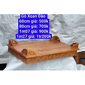 Bàn thờ treo tường gỗ xoan- Kèm cặp eke gỗ nhiều kích thước