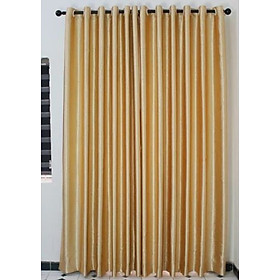 Mua Rèm Vải Gấm Cao Cấp Cản Nắng 95% - Tặng Kèm Dây Vén Rèm ( Màu Vàng Kem)- SIZE VỪA