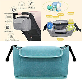 Universal Baby Stroller Organizer Durable Line Pram Storage Bag Gray