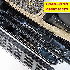 Ốp Bậc Cửa, Nẹp Bước Chân Xe KIA Carnival 2023-2022 Mẫu Titan Cao Cấp