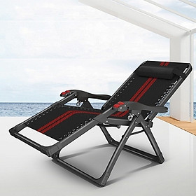 Mua Ghế xếp thư giãn ngả lưng tặng kèm gối tựa lưng và khay chứa đồ