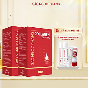 Combo 2 hộp Nước uống đẹp da Collagen Dipeptide Sắc Ngọc Khang tinh khiết