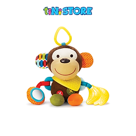 TiNiStore-Đồ chơi treo nôi thú hình khỉ đeo yếm Skip Hop 306201