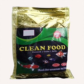 Thức Ăn Cho Cá CLEAN FOOD ( 500GR) Cao Cấp, Phù Hợp Mọi Loại Cá Cảnh, Giàu Dinh Dưỡng, Giúp Cá Lớn Nhanh, Lên Màu Đẹp