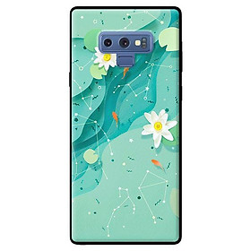 Ốp in cho Samsung Galaxy Note 9 Họa Tiết Nền Xanh - Hàng chính hãng