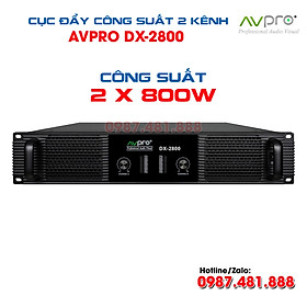 Mua Cục đẩy công suất AVPRO DX 2800 - Công suất 2 x 800w 4ohm - Hàng Chính Hãng