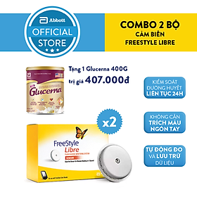 Combo 2 bộ cảm biến FreeStyle Libre tặng 1 lon sữa Glucerna 400 gram