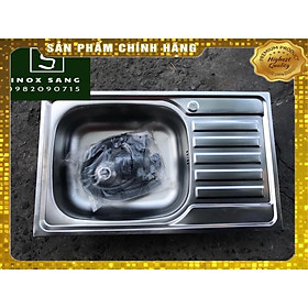 Mua Chậu Rửa Chén Inox 304 1 hộc 1 cánh tiện lợi Kt 43x75 | bồn rửa chén inox 304