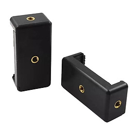 2Pcs Black Plastic Universal Cellphone Holder