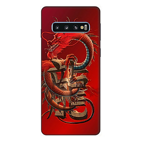 Ốp lưng điện thoại Samsung S10 Rồng Đỏ