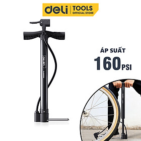 Bơm Xe Đạp Cầm Tay Deli Cao Cấp - Siêu Nhẹ, Nhỏ Gọn, Tiện Lợi, Dễ Dàng Di Chuyển - Áp Suất Cao - DL880006 - Bơm 160psi