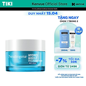 Kem dưỡng cấp ẩm ban đêm Neutrogena® Hydro Boost Hyaluronic Acid Night Cream 50g