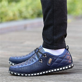 LCRTZKG Breathable nhẹ giày thể thao màu trắng lái xe giày mũi nhọn kinh doanh nam giày da mùa thu nam giày giải trí