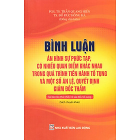 Bình Luận Án Hình Sự Phức Tạp, Có Nhiều Quan Điểm Khác Nhau Trong Quá Trình Tiến Hành Tố Tụng Và Một Số Án Lệ, Quyết Định Giám Đốc Thẩm - DH - Nhà Sách Dân Hiền
