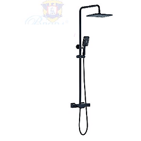 Sen cây tắm đứng mầu đen chỉnh nhiệt độ BRODA A65