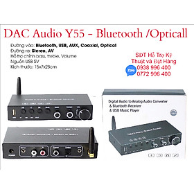 Mua DAC Y55 - Bộ Chuyển đổi âm thanh cao cấp Quang /Bluetooth/USB ra AV/3.5mm