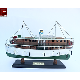 Mua Mô Hình Thuyền Gỗ Giá Rẻ Gia Nhiên Dạng Thuyền Du Lịch SS SAVONLINNA Chuẩn Hàng Xuất Khẩu (Giá xưởng)