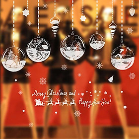 DECAL TRANG TRÍ NOEL 2 MẶT 2021 SỐ 1