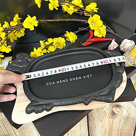 Mua Chảo Gang BÒ NÉ CHỐNG DÍNH  chảo BÒ NÉ   BÒ BÍT TẾT NẶNG 850G - KÈM ĐẾ GỖ nhiều size - HÀNG VIỆT NAM CHẤT LƯỢNG CAO
