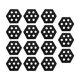 15Pcs Hexagon Surfboard Traction Pads for Fish Board Skimboards Water Sports