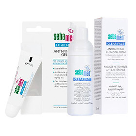 Bộ Sản Phẩm Làm Sạch Giảm Mụn Sebamed pH5.5